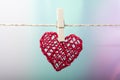 Hanged heart Royalty Free Stock Photo