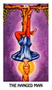 The Hanged Man Tarot Card Major Arcana Rider Waite Smith Royalty Free Stock Photo