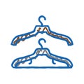 hanger accessory icon doodle illustration Royalty Free Stock Photo