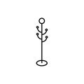 Hanger floor icon element of furniture icon for mobile concept and web apps. Thin line hanger floor icon can be used for web and