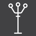Hanger floor line icon, Furniture and interior Royalty Free Stock Photo