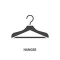 Hanger glyph icon. Laundry sign. Vector illustration