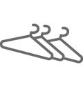 Hanger Isolated Vector Icon for Sewing and Tailoring