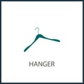 Hanger vector icon dress Hanger simple icon