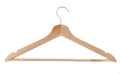 Hangers for clothes. Hanger isolated on white background. Wooden hangers. Store shop. Pastel color. Sale concept.