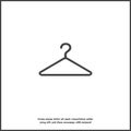 Hangers.Vector icon on white isolated background