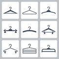 Hangers vector icons Royalty Free Stock Photo