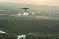 Hangglider piloting Royalty Free Stock Photo