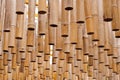 Hanging bamboo tubes
