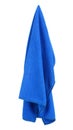 Hanging blue and clean towel