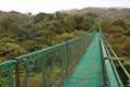 Hanging bridge in Monteverde reserve in Costarica Royalty Free Stock Photo