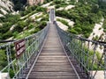 Hanging bridge in Songshan mountains, China