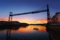 Hanging bridge of Vizcaya Royalty Free Stock Photo