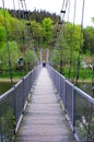 Hanging bridge in Zagorze Slaskie, Poland Royalty Free Stock Photo
