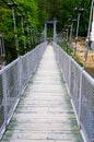 Hanging bridge in Zagorze Slaskie, Poland Royalty Free Stock Photo