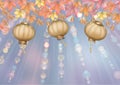 Hanging Chinese Paper Lanterns