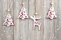 Hanging Christmas decorations Royalty Free Stock Photo