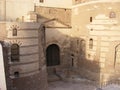 Old roman tower of Babylon in Coptic area of Cairo Royalty Free Stock Photo