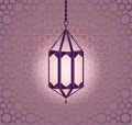 Hanging colorful arabic lantern for Ramadan