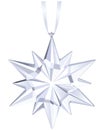 Hanging crystal star. Royalty Free Stock Photo