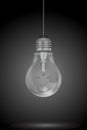 Hanging electric bulb Royalty Free Stock Photo
