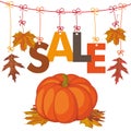 Hanging Foliage Sale Pumpkin