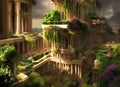 Hanging Gardens of Babylon depiction