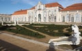 Hanging Gardens of the Palace of Queluz, Ballroom wing in the background, near Lisbon, Portugal Royalty Free Stock Photo