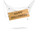 Hanging Happy Halloween sign