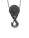 Hanging hook on rope. Royalty Free Stock Photo