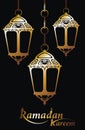 Hanging iIlluminated Arabic Lamp