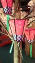 Hanging Japanese paper lantern as a decoration