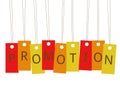 Hanging Labels Promotion Royalty Free Stock Photo