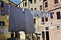 Hanging laundry