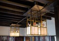 Pendant lights at The Hill House, Scotland UK, designed in British Art Nouveau Modern Style by Charles Rennie Mackintosh.