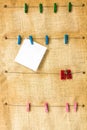 Hanging Memo Board Royalty Free Stock Photo