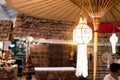 Hanging paper lantern and umbrella,Thai style Royalty Free Stock Photo