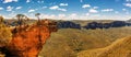 Hanging Rock and Grose Valley in the Blue Mountains, Australia Royalty Free Stock Photo