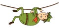 Hanging scout Royalty Free Stock Photo