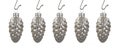 Hanging Silver Pinecones