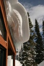 Hanging Snow Cornice On Roof