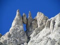 Hanging stone Rocky peak of Apennine Mountain Range Royalty Free Stock Photo