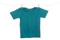 Hanging Tee shirt Royalty Free Stock Photo