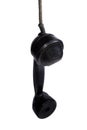 Hanging telephone receiver Royalty Free Stock Photo