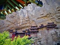 Hanging Temple or Xuankong Temple in China, art and history Royalty Free Stock Photo