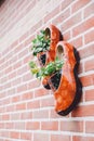 Hanging Wooden Clogs Decor, Netherlands Royalty Free Stock Photo