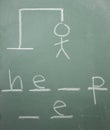 Hangman Help Royalty Free Stock Photo