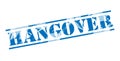 Hangover blue stamp Royalty Free Stock Photo