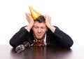 Hangover man after party Royalty Free Stock Photo
