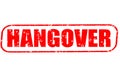 Hangover stamp on white background Royalty Free Stock Photo